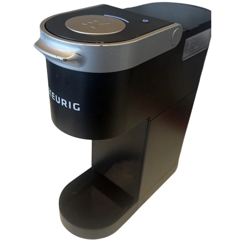 Keurig K-Mini Plus Single Serve K-Cup Pod Coffee Maker Black Silver Tested Works